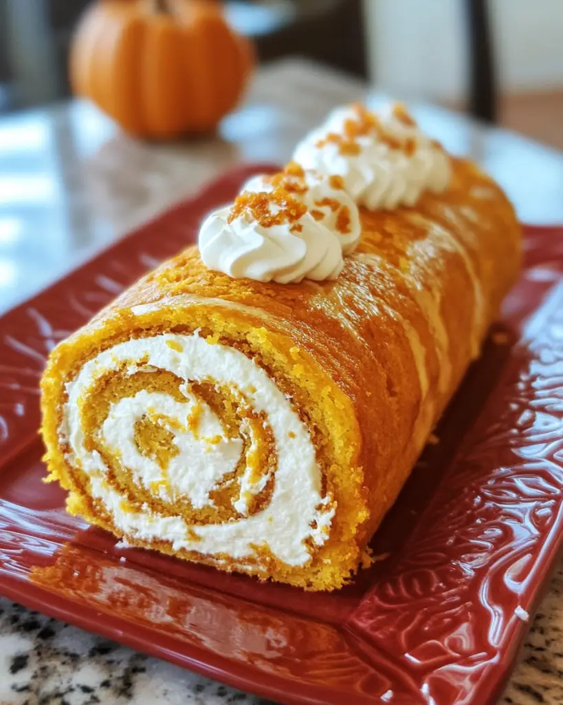 Pumpkin Roll With Cream Cheese Filling Bocados Sabrosos